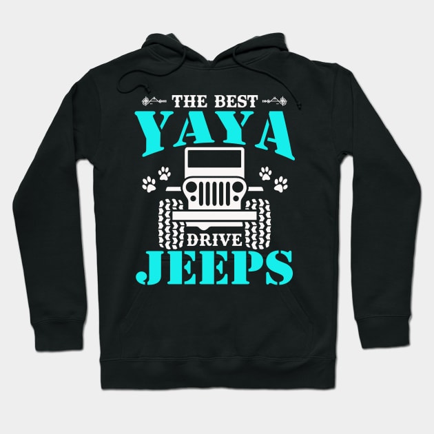 The Best Yaya Drive Jeeps  Cute Dog Paws Jeep Lover Jeep Men/Women/Kid Jeeps Hoodie by Superdadlove